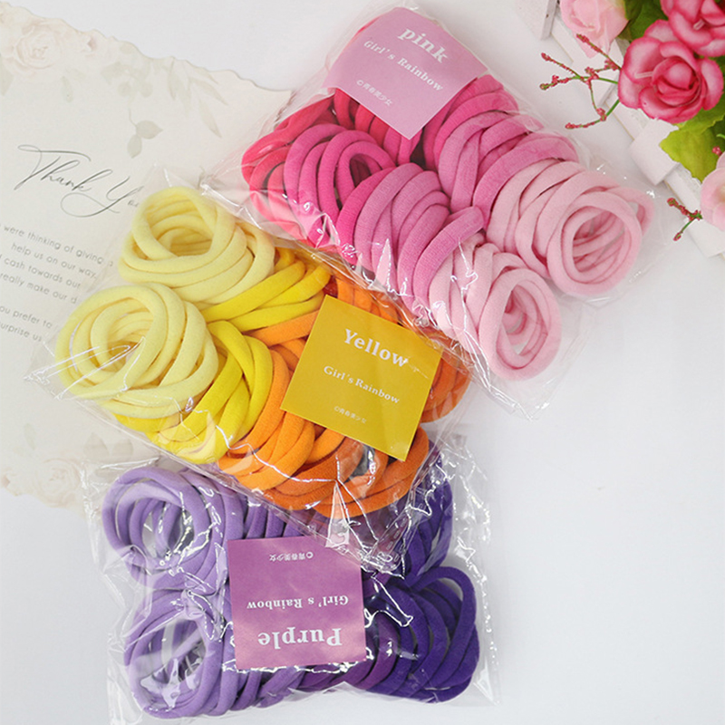 50PCS/Set Women Girls Basic Ha - Silicone Band Women avaliação e preço