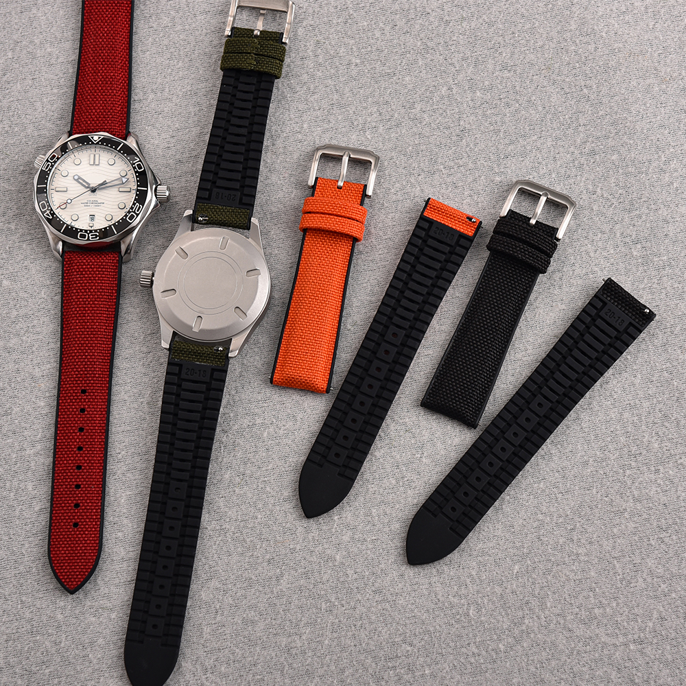 New Design Sailcloth Rubber St - Canvas Strap Watch avaliação e preço