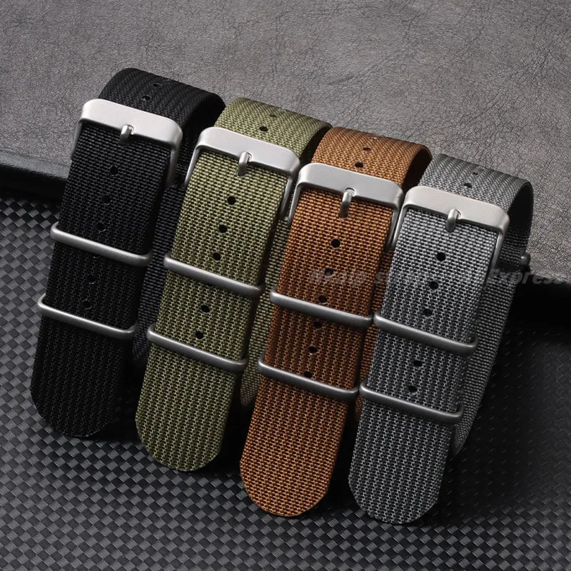 Ribbed Nylon Watch Strap 18mm  - Nato Strap Nylon avaliação e preço