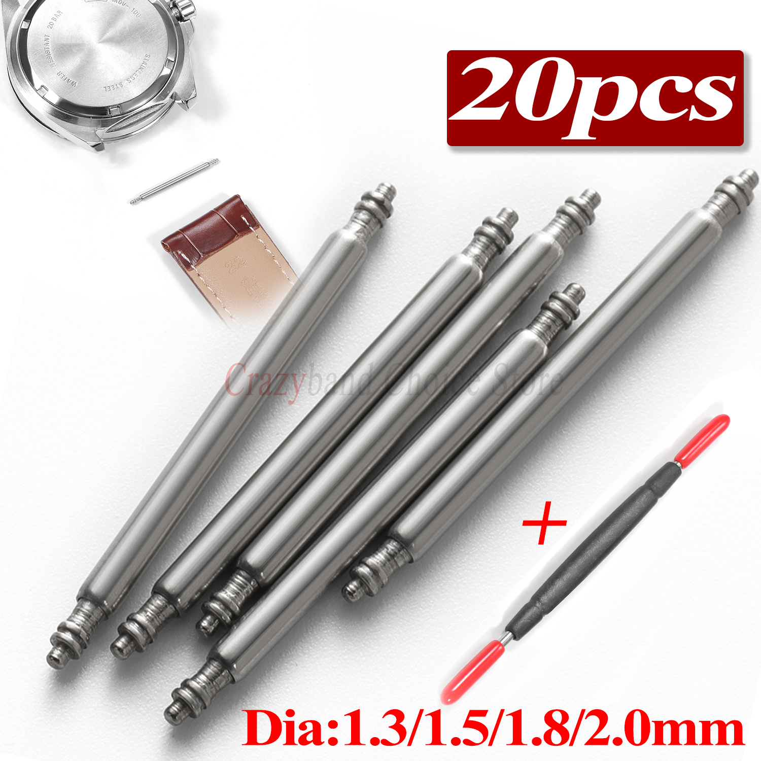 20pcs Metals Watch Band Pins 1 - Spring Bar Tool Set avaliação e preço