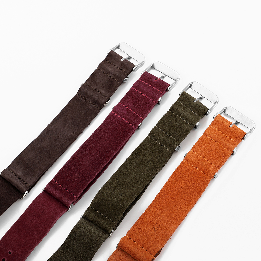 18mm 20mm 22mm Vintage Soft Su - Suede Strap Watch avaliação e preço