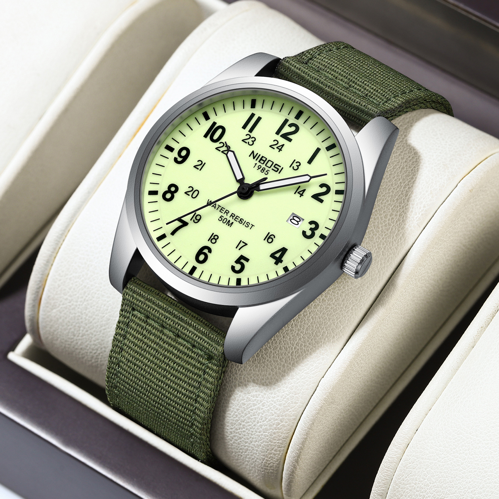 NIBOSI Mens Watches Analog Mil - Tropic Strap Vintage avaliação e preço