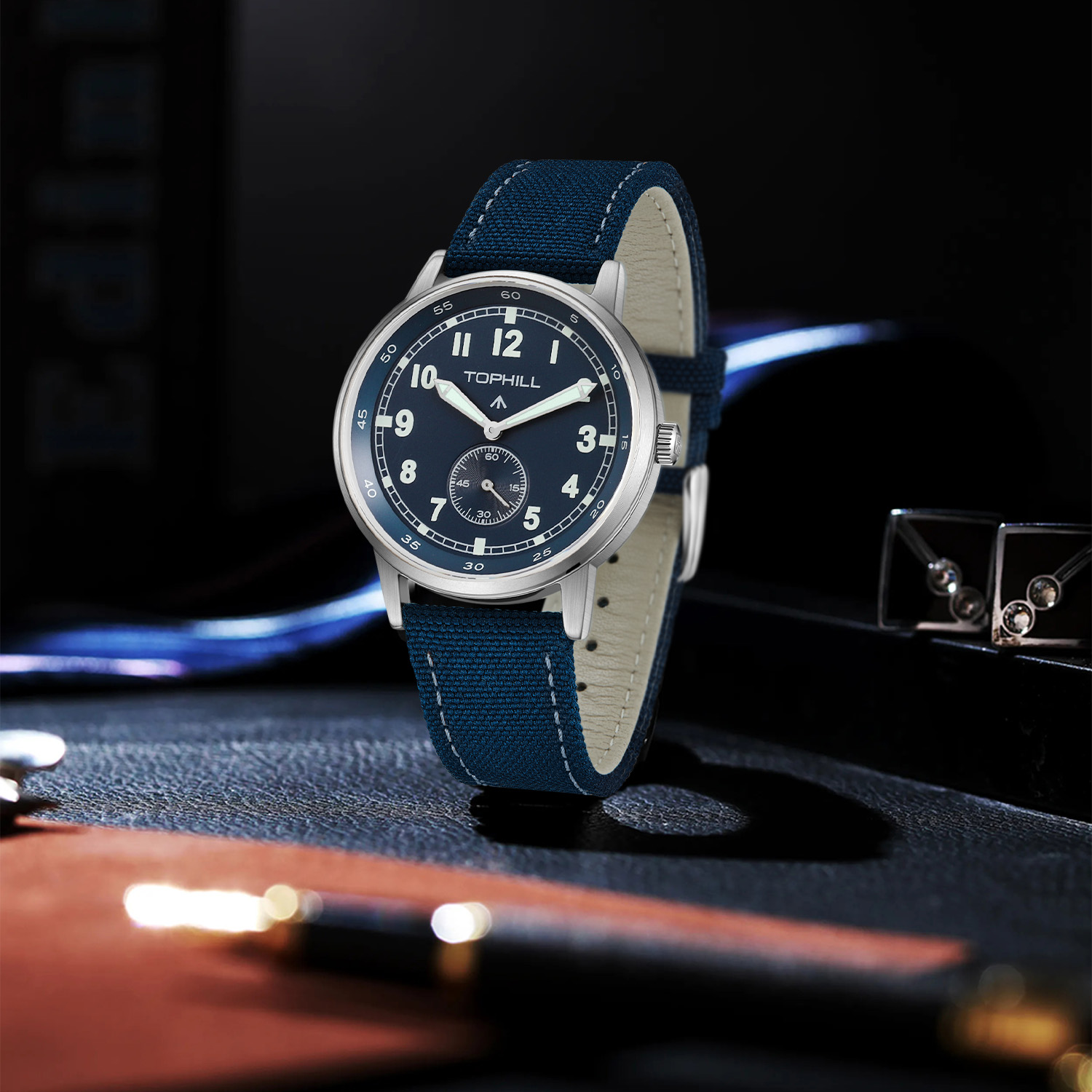 2025 New TOPHILL TW099G 40mm B - Canvas Strap Watch avaliação e preço