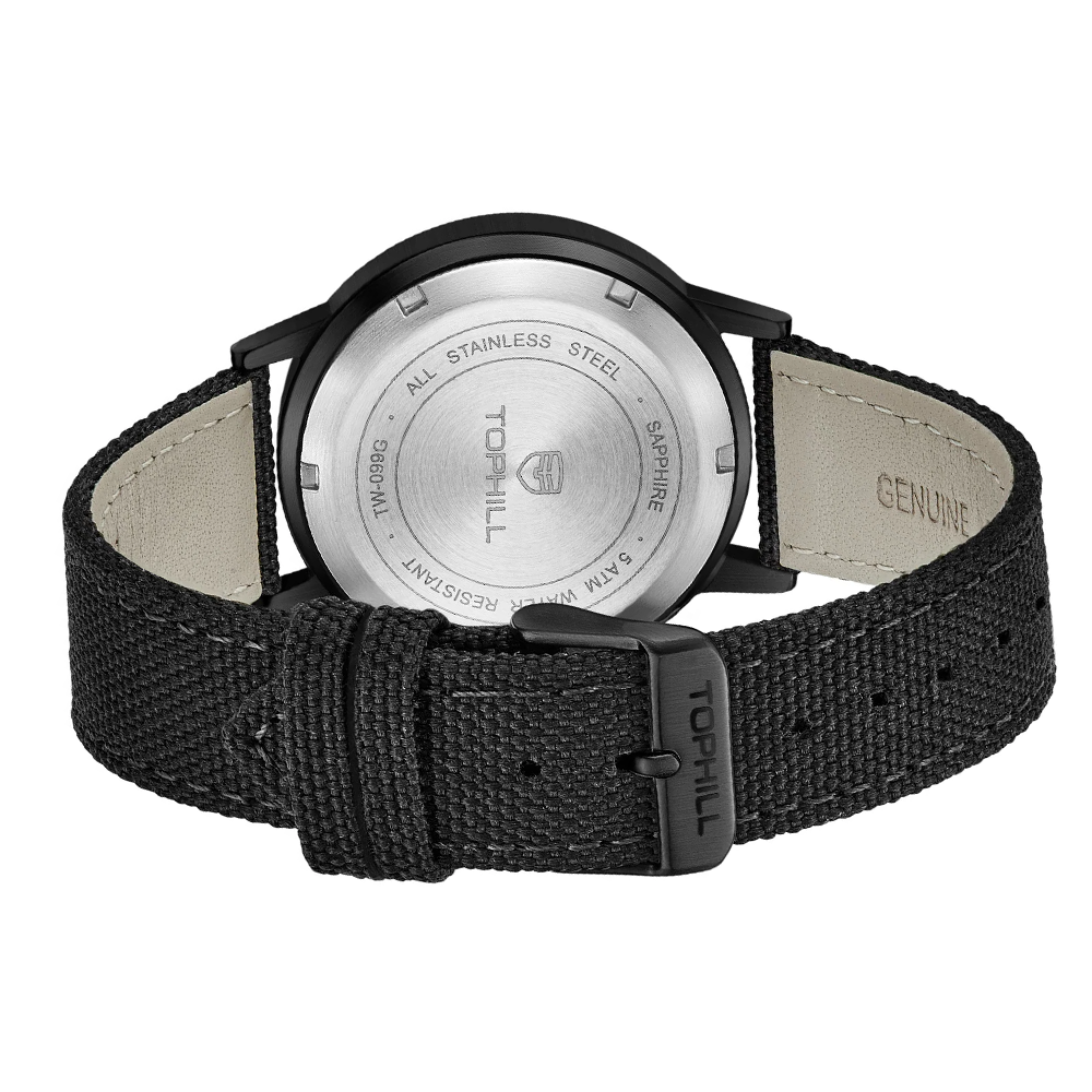 2025 New TOPHILL TW099G 40mm B - Canvas Strap Watch avaliação e preço