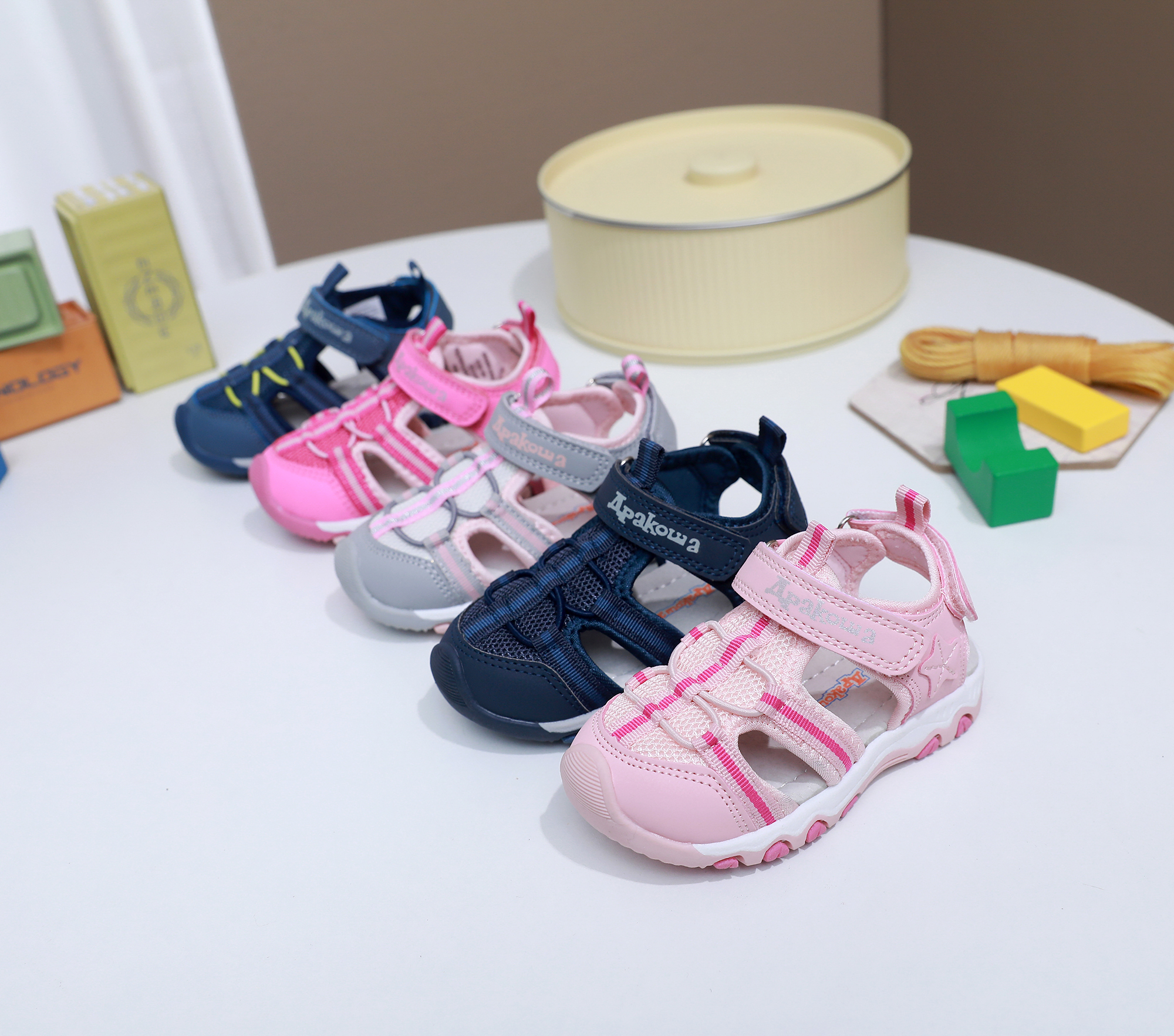 New Summer Children's Closed-T - Sport Loop Velcro avaliação e preço