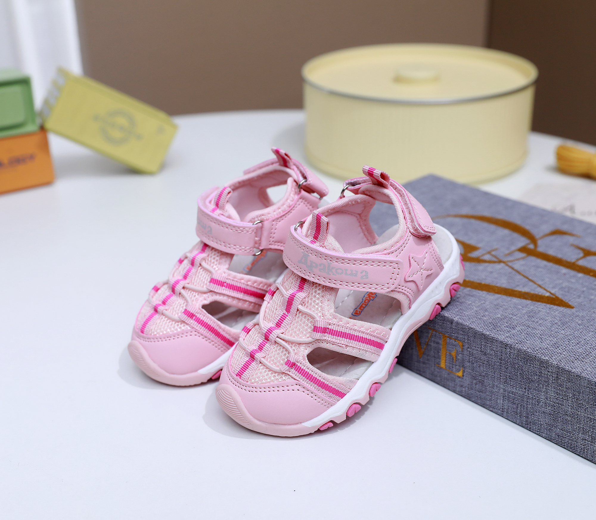 New Summer Children's Closed-T - Sport Loop Velcro avaliação e preço