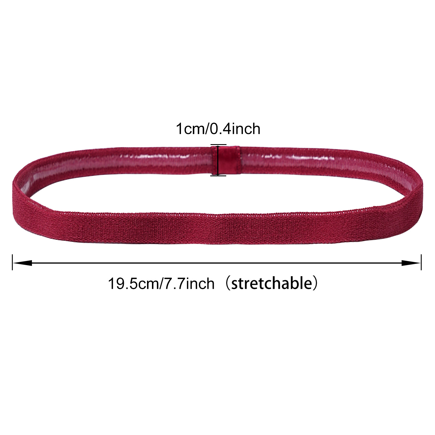 3Pcs Non-Slip Sports Hairband  - Silicone Band Women avaliação e preço