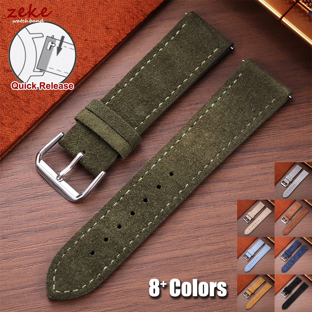 20mm Vintage Suede Cowhide Wat - Suede Strap Watch avaliação e preço