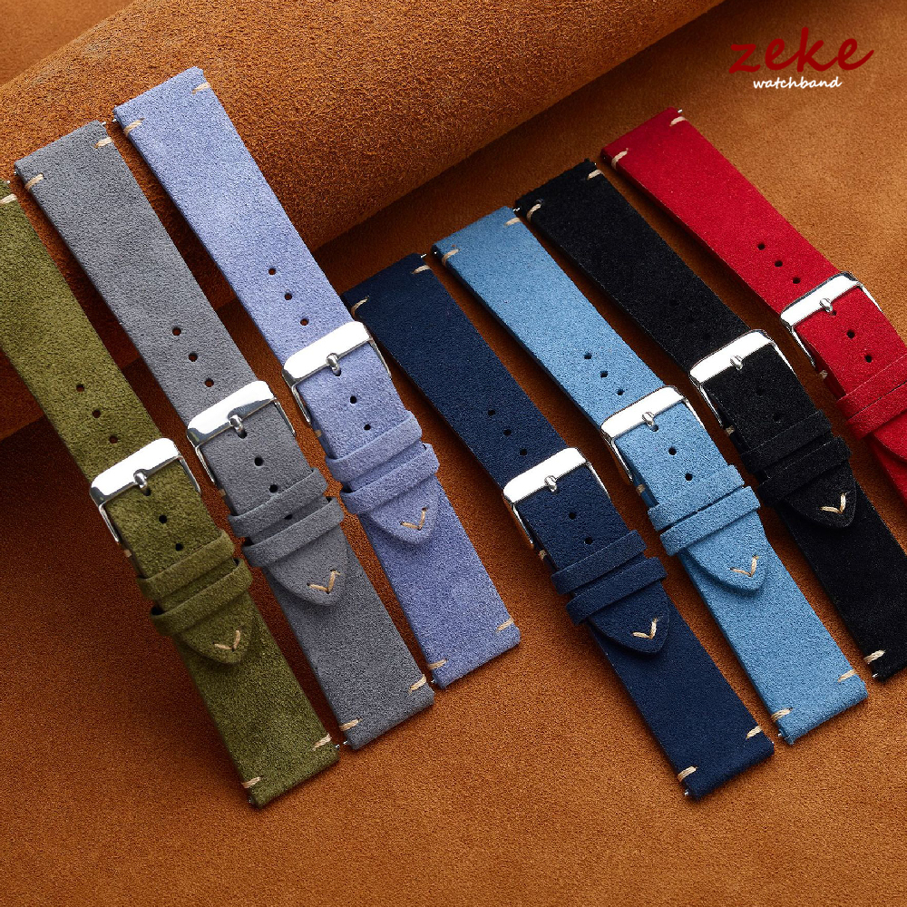 Brown Genuine Leather Watch Ba - Suede Strap Watch avaliação e preço