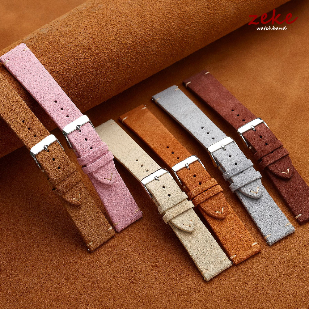 Brown Genuine Leather Watch Ba - Suede Strap Watch avaliação e preço