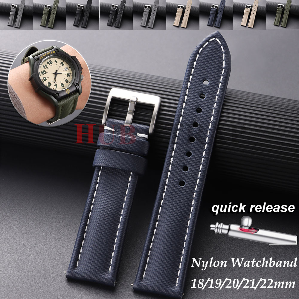 18mm 19mm 21mm 20mm 22mm Premi - Canvas Strap Watch avaliação e preço