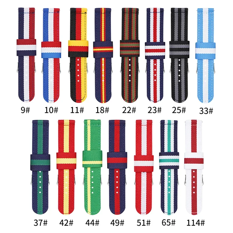 20mm 22mm Woven Nylon Strap fo - Nato Strap Nylon avaliação e preço
