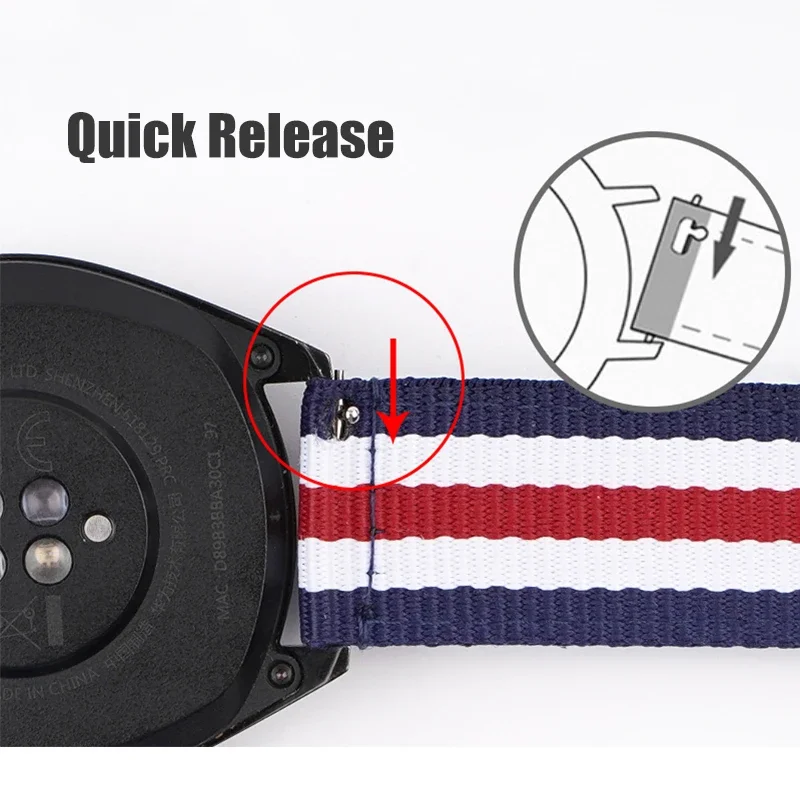 20mm 22mm Woven Nylon Strap fo - Nato Strap Nylon avaliação e preço