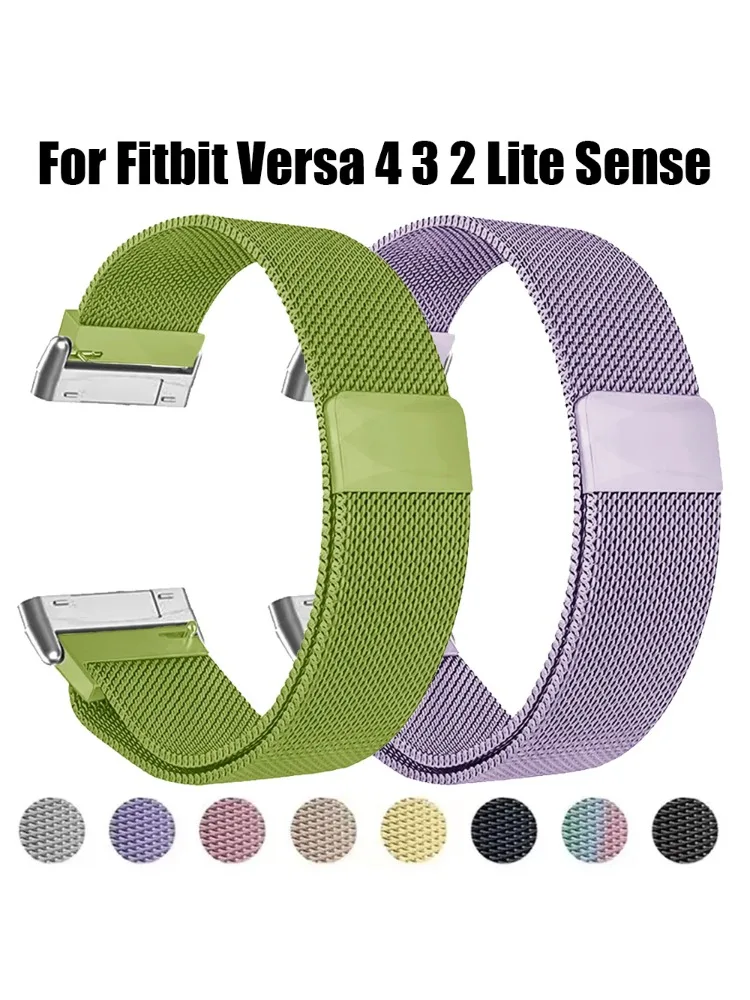 Metal Strap For Fitbit Versa 4 - Milanese Loop Magnetic avaliação e preço