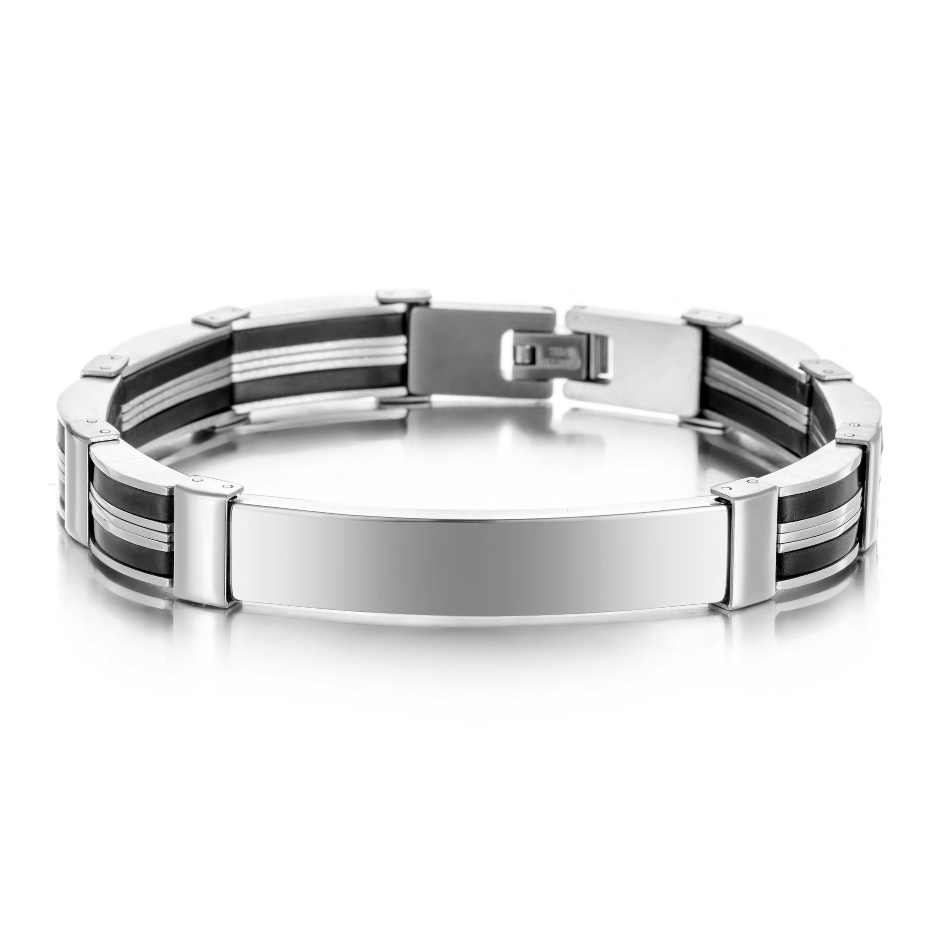 Punk Custom TEXT Name Men Stai - Silicone Band Women avaliação e preço