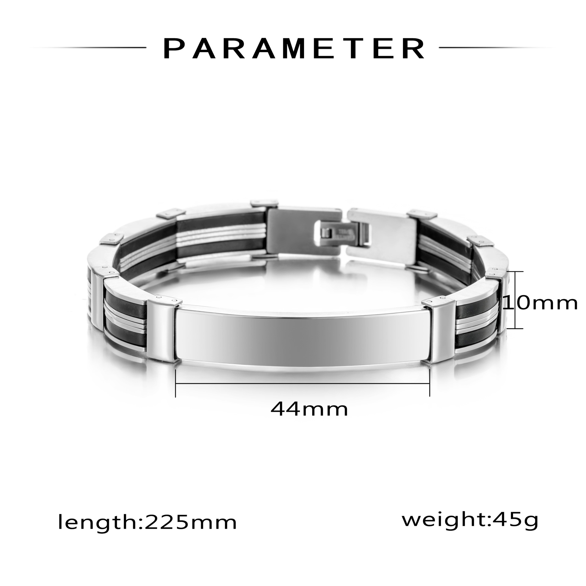 Punk Custom TEXT Name Men Stai - Silicone Band Women avaliação e preço