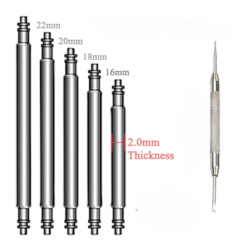 15pcs Watch Band Pin 2.0mm Dia - Spring Bar Tool Set avaliação e preço
