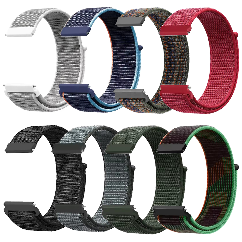 2Pcs 22mm Nylon Sport Strap Fo - Sport Loop Velcro avaliação e preço
