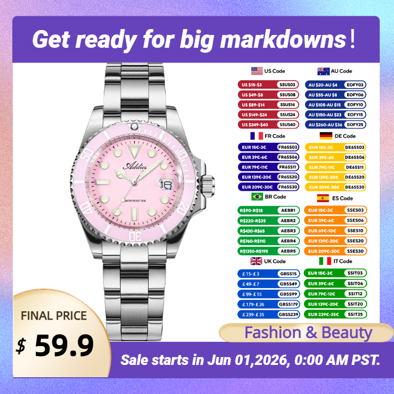 Addies New Women Watches Luxur - Butterfly Clasp Deployant avaliação e preço