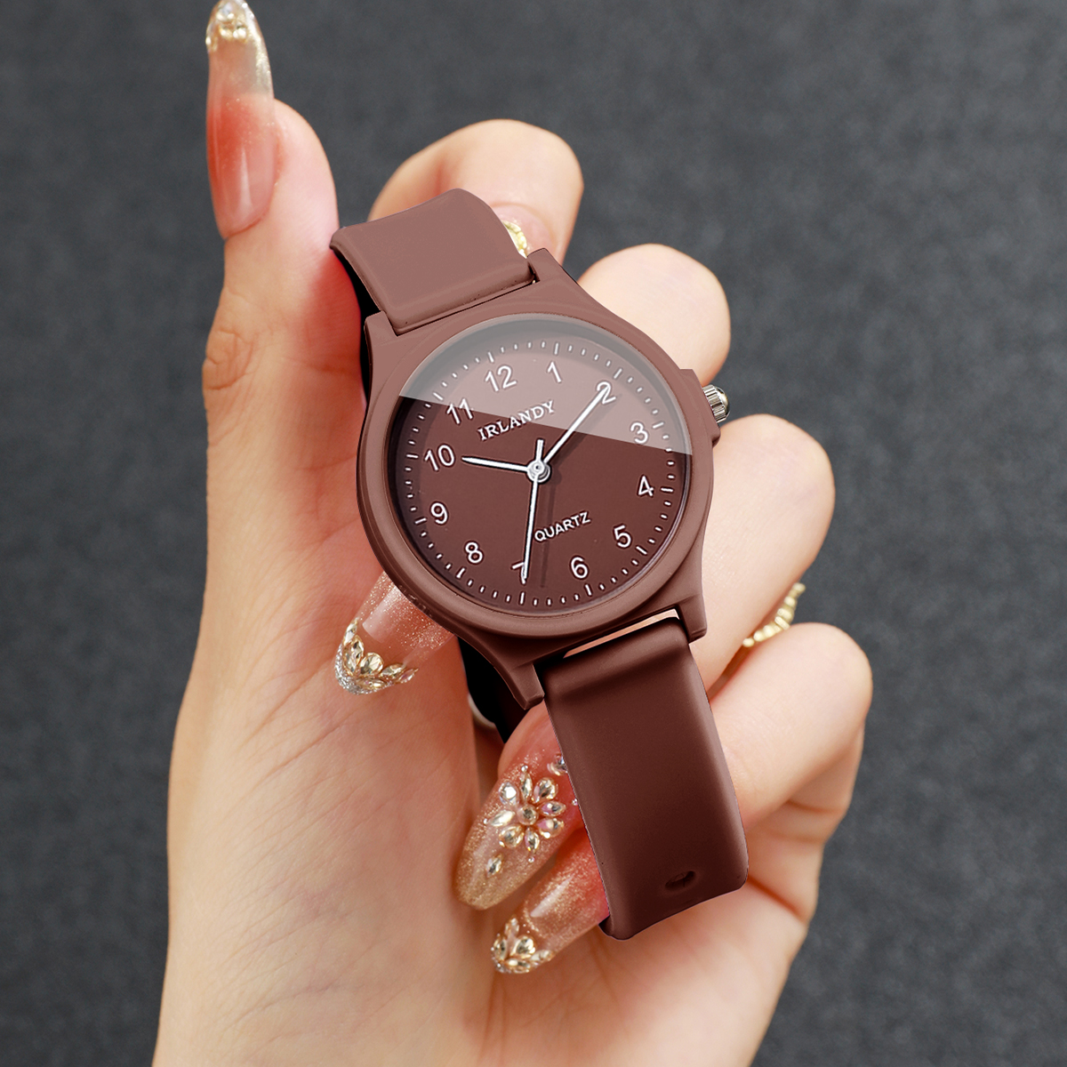 2PCS Fashion Arabic Dial Women - Silicone Band Women avaliação e preço