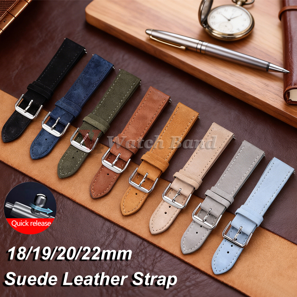 18/19/20/22mm Watch Band Genui - Suede Strap Watch avaliação e preço