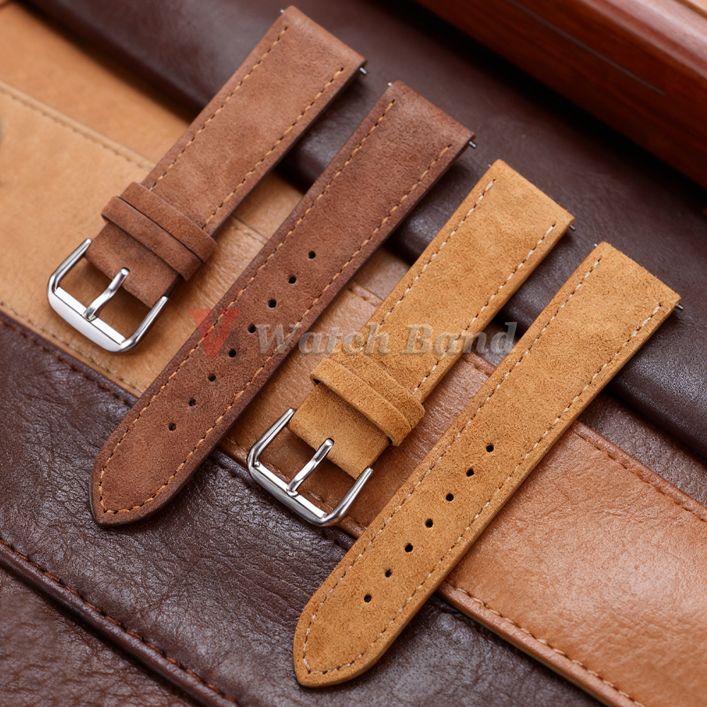 18/19/20/22mm Watch Band Genui - Suede Strap Watch avaliação e preço