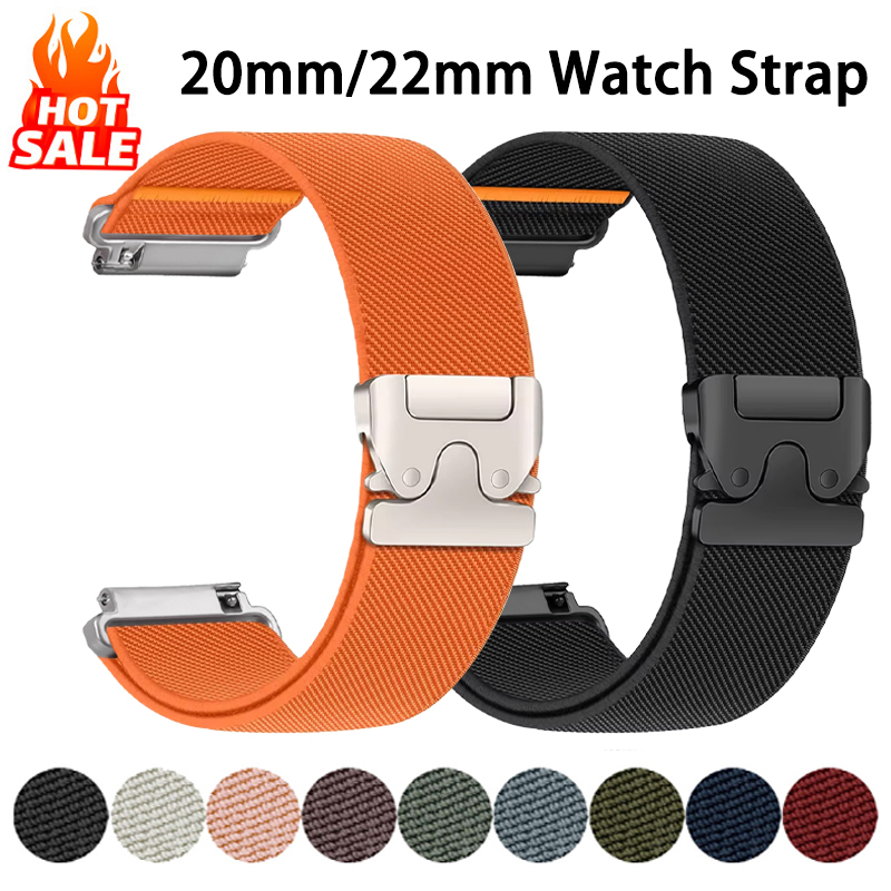 20mm 22mm band For Amazfit bip - Parachute Strap Elastic avaliação e preço