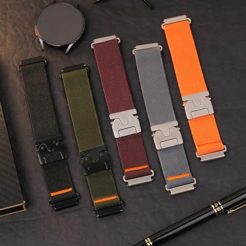 20mm 22mm band For Amazfit bip - Parachute Strap Elastic avaliação e preço