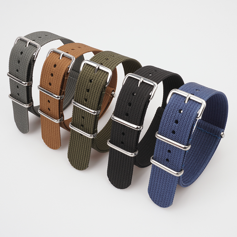 Ribbed Nylon Strap For Seiko M - Nato Strap Nylon avaliação e preço