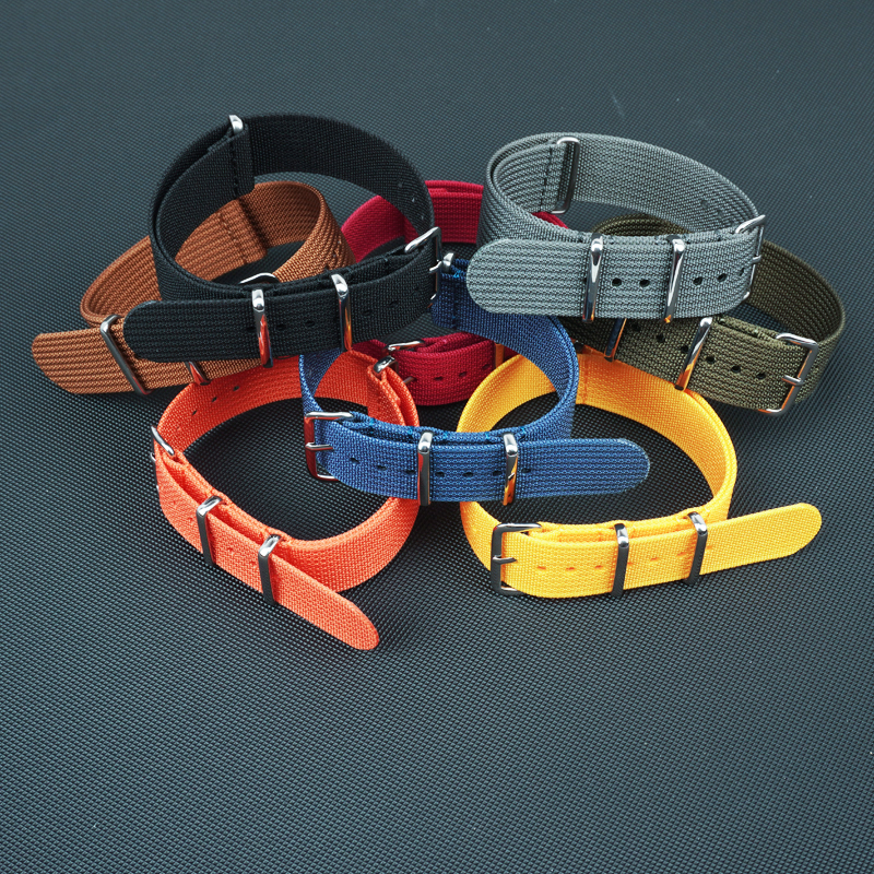 Ribbed Nylon Strap For Seiko M - Nato Strap Nylon avaliação e preço