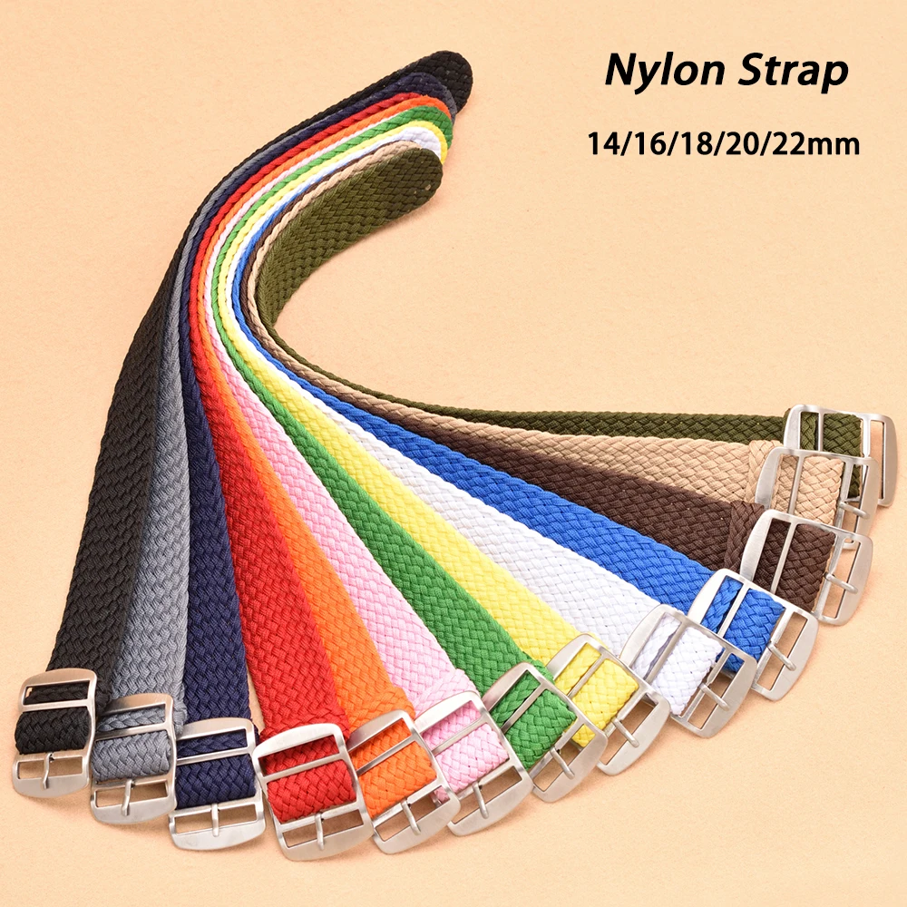 Woven Nylon Watch Strap 14mm 1 - Perlon Strap Woven avaliação e preço