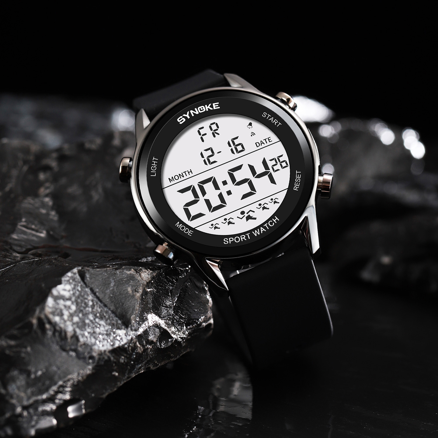 Digital Watches For Men Waterp - Rubber Strap Diver avaliação e preço