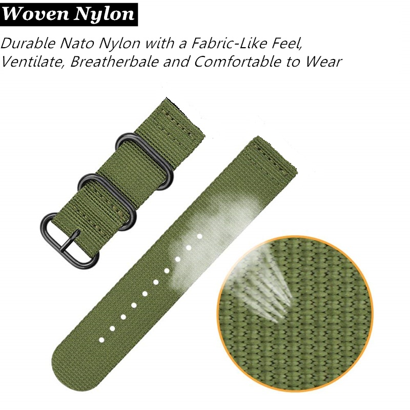 20mm 22 mm Canvas Sport Nylon  - Canvas Strap Watch avaliação e preço