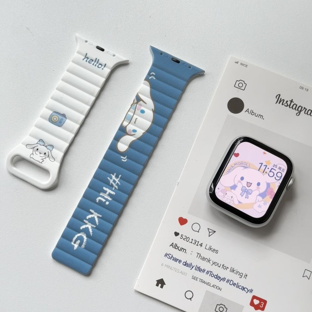 Anime Sanrio Hello Kitty Kurom - Silicone Band Women avaliação e preço
