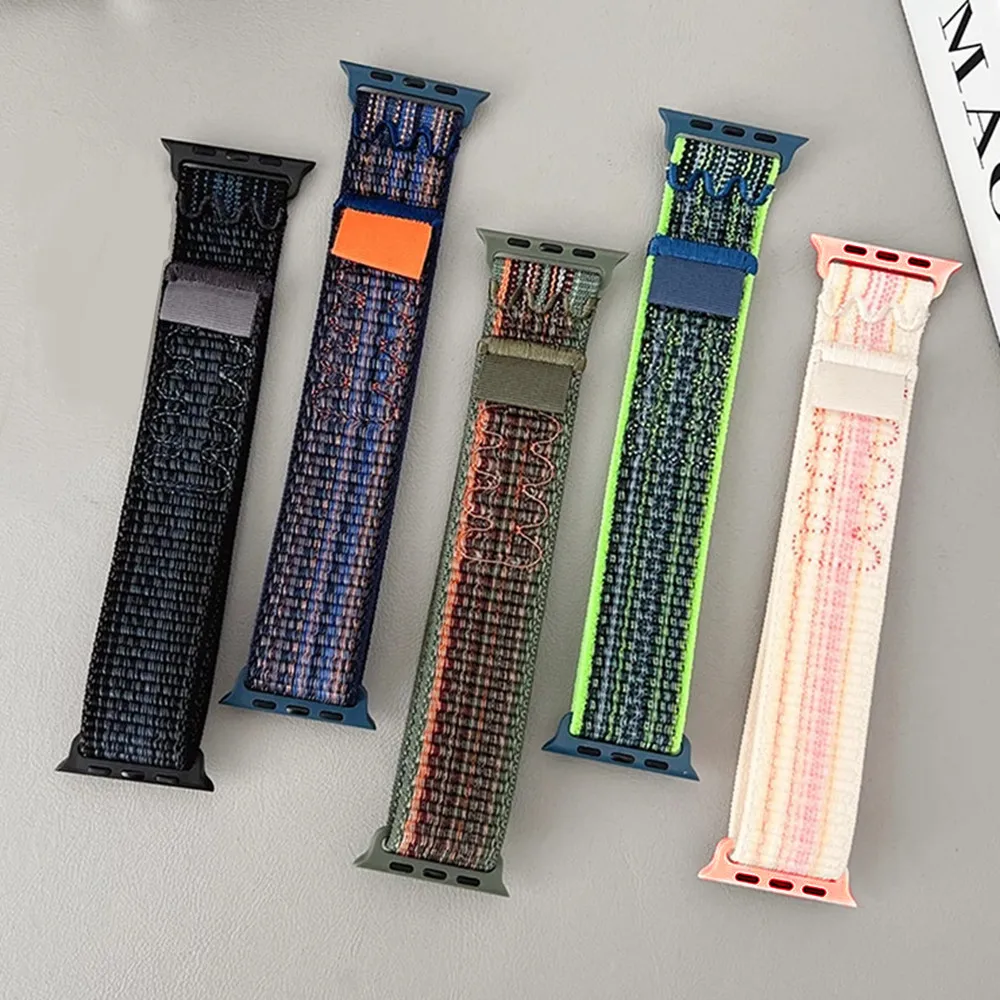 Nylon Sport Strap for Apple Wa - Sport Loop Velcro avaliação e preço