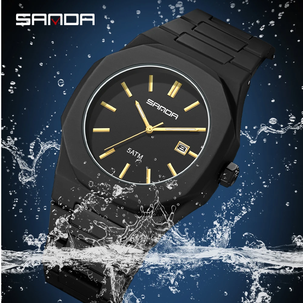 2025 SANDA Fashion Men's and W - Rubber Strap Diver avaliação e preço