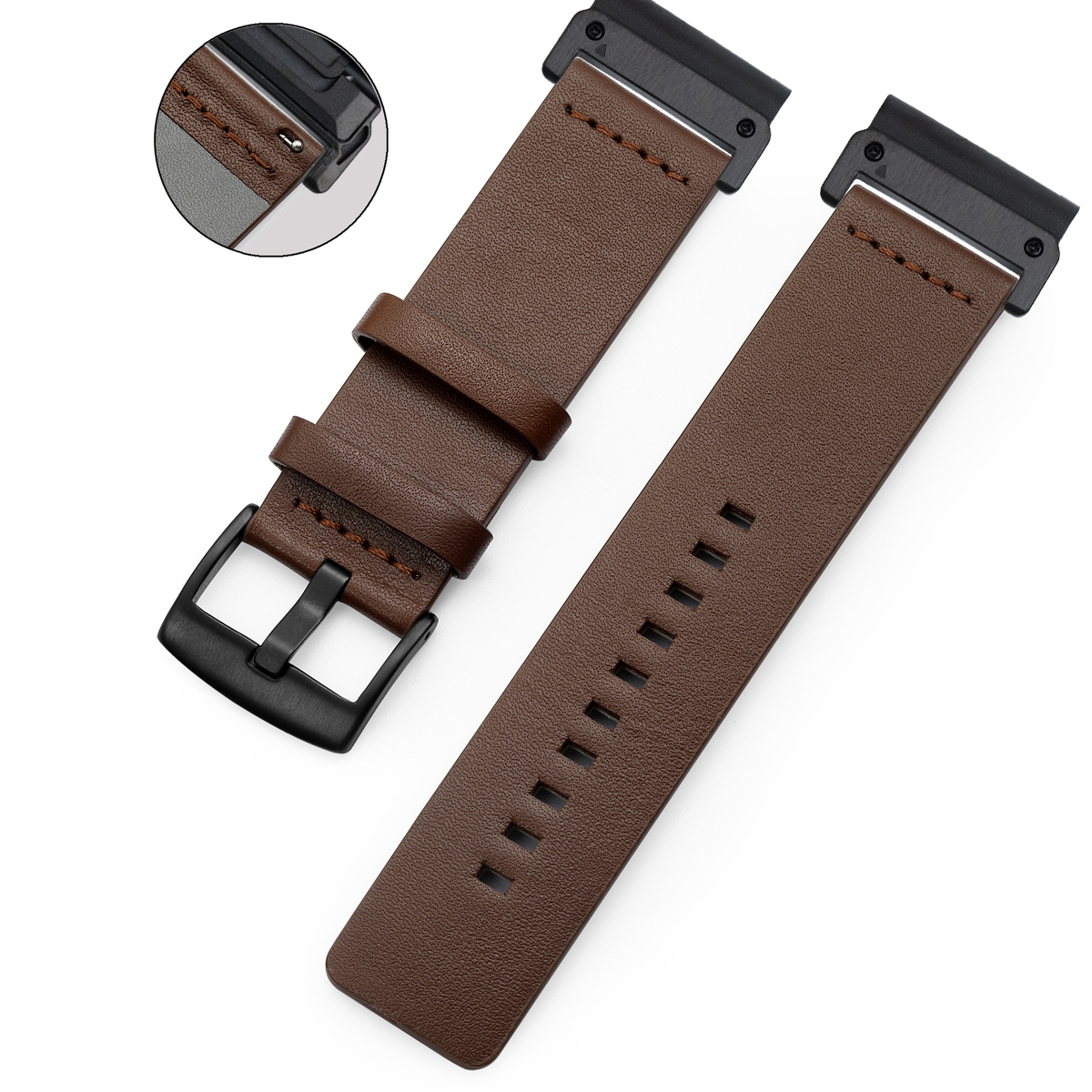 26mm 22mm Quick Fit Strap For  - Leather Strap Quick Release avaliação e preço