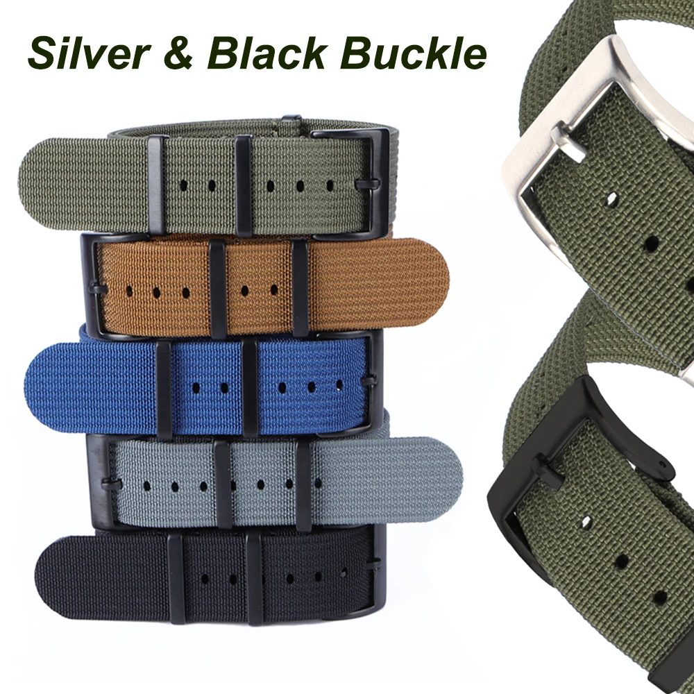 20mm 22mm High Quality Nylon W - Canvas Strap Watch avaliação e preço