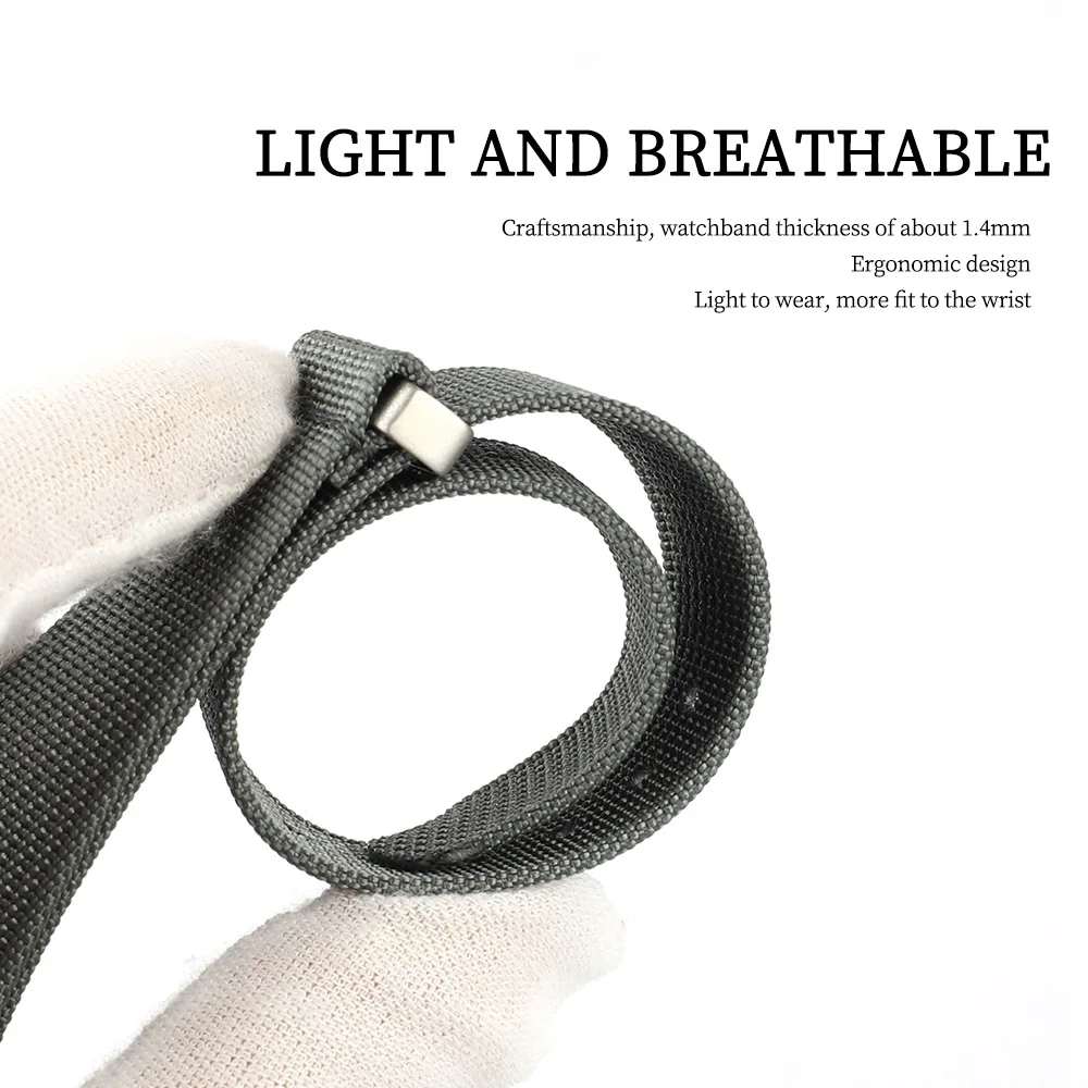 20mm 22mm High Quality Nylon W - Canvas Strap Watch avaliação e preço
