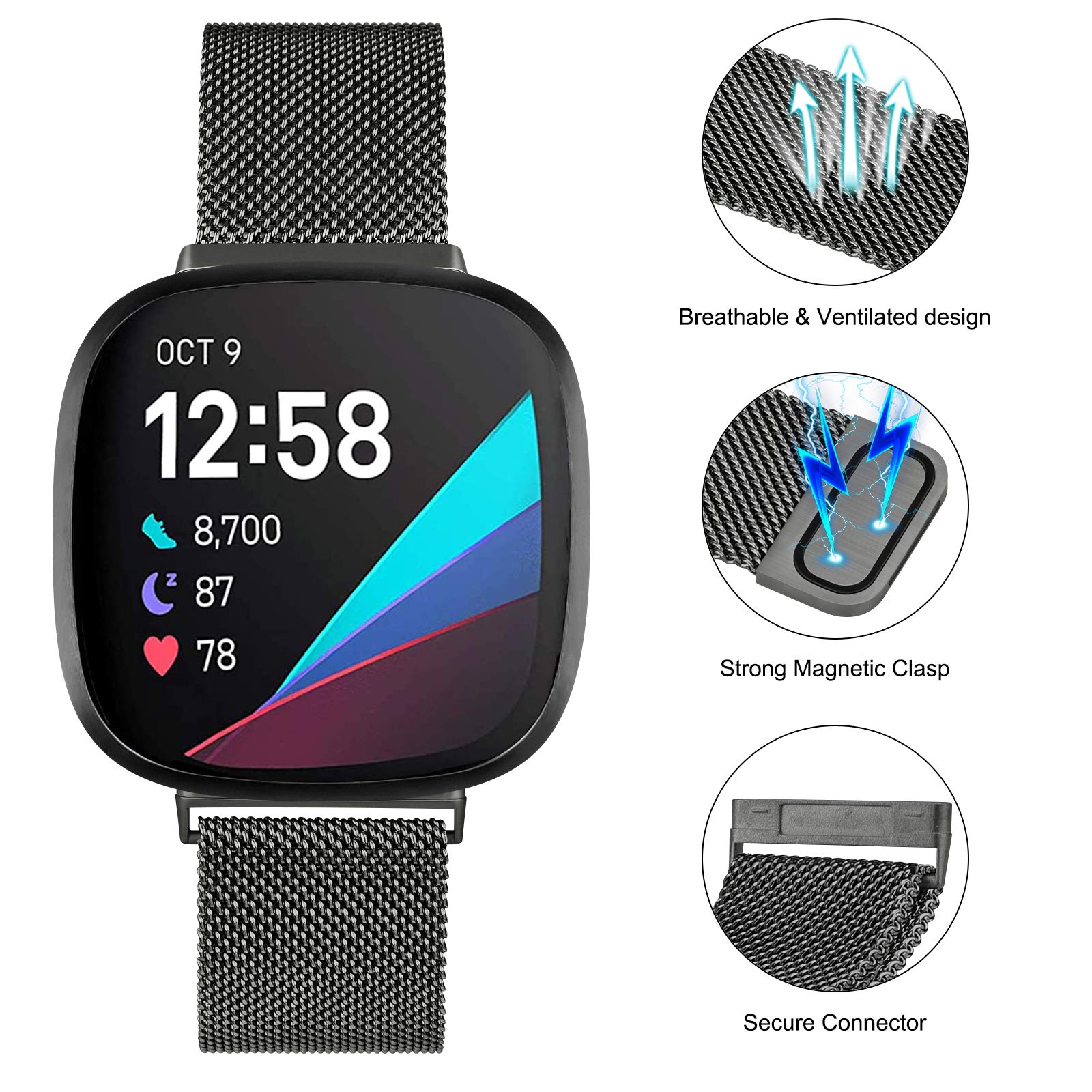 Milanese Loop strap for Fitbit - Milanese Loop Magnetic avaliação e preço