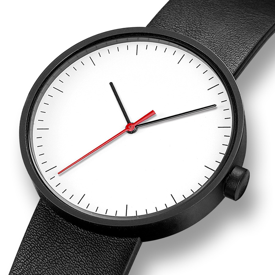 UTHAI Watch Men Simple Trendy  - Leather Watch Band Men avaliação e preço