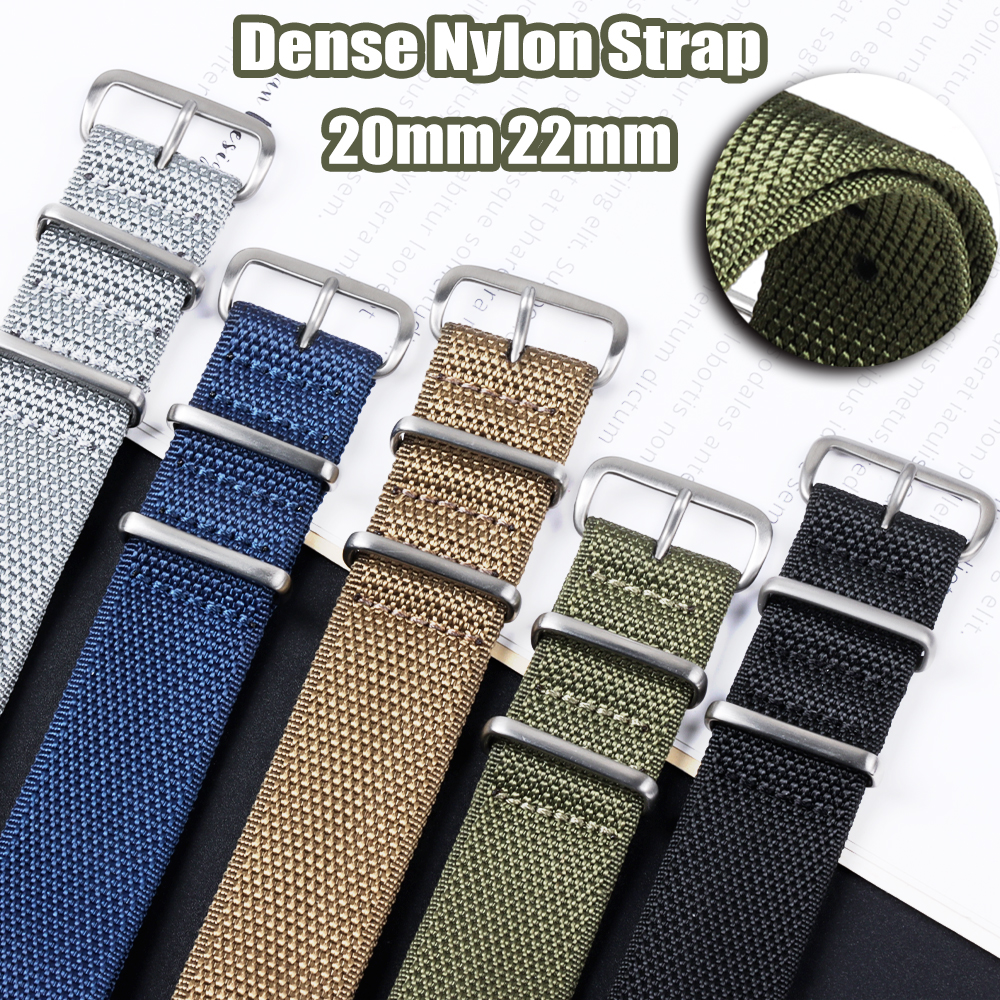 Dense Nylon Strap 20mm 22mm Wo - Perlon Strap Woven avaliação e preço