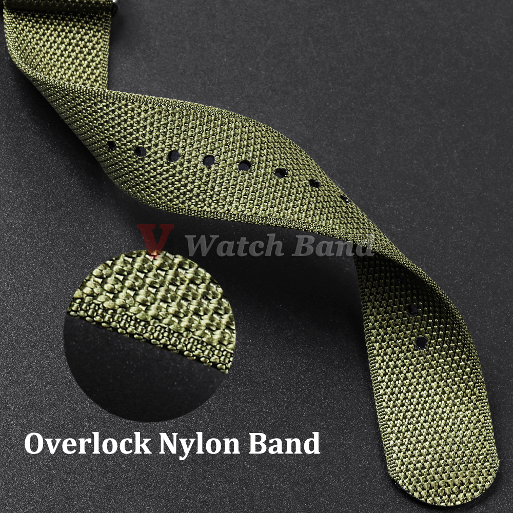 Dense Nylon Strap 20mm 22mm Wo - Perlon Strap Woven avaliação e preço