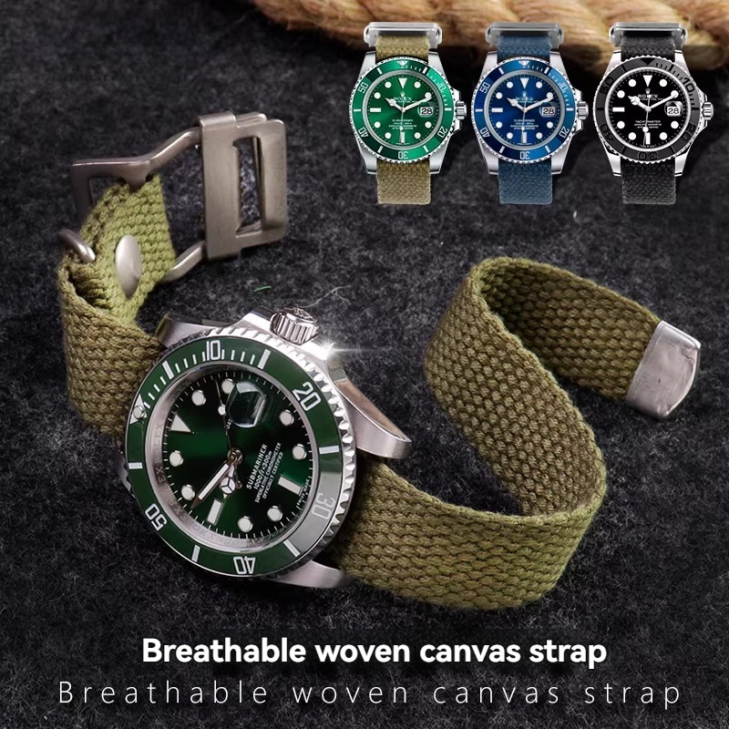 for Rolex Submariner Green/Bla - Tropic Strap Vintage avaliação e preço